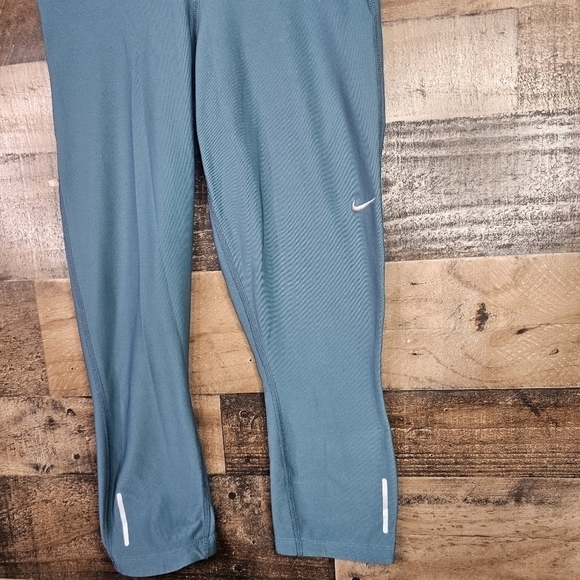 Nike STAY WARM Relay Running Capri/Tights-Green 640144-302 - Picture 2 of 8